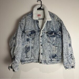 Levis Vintage Sherpa Lined Jacket Size XL